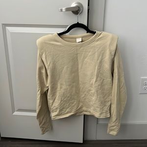 H&M shoulder pad sweatshirt
